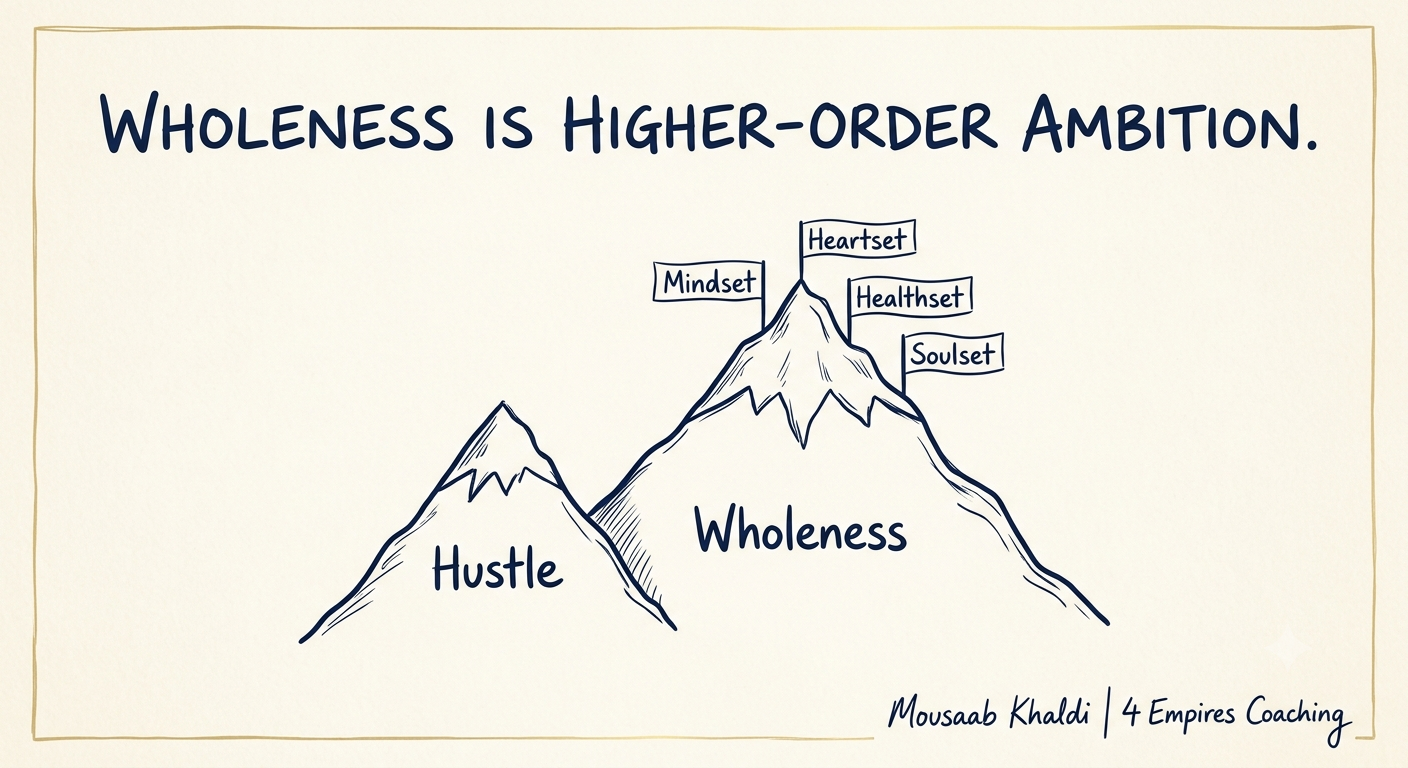 Founder coaching services sketch showing wholeness as higher order ambition