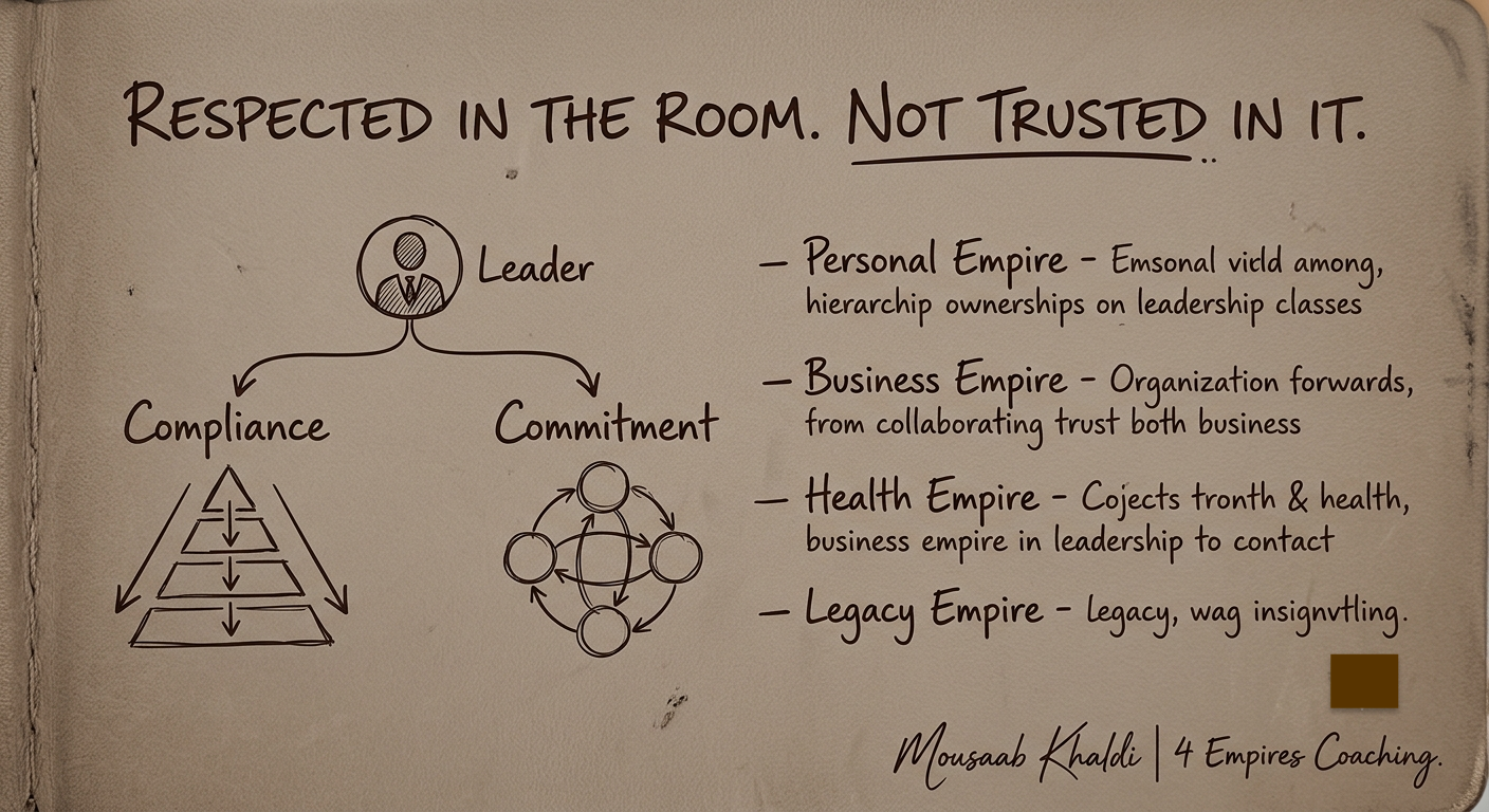 Executive communication coaching sketch about being respected in the room but not trusted in it