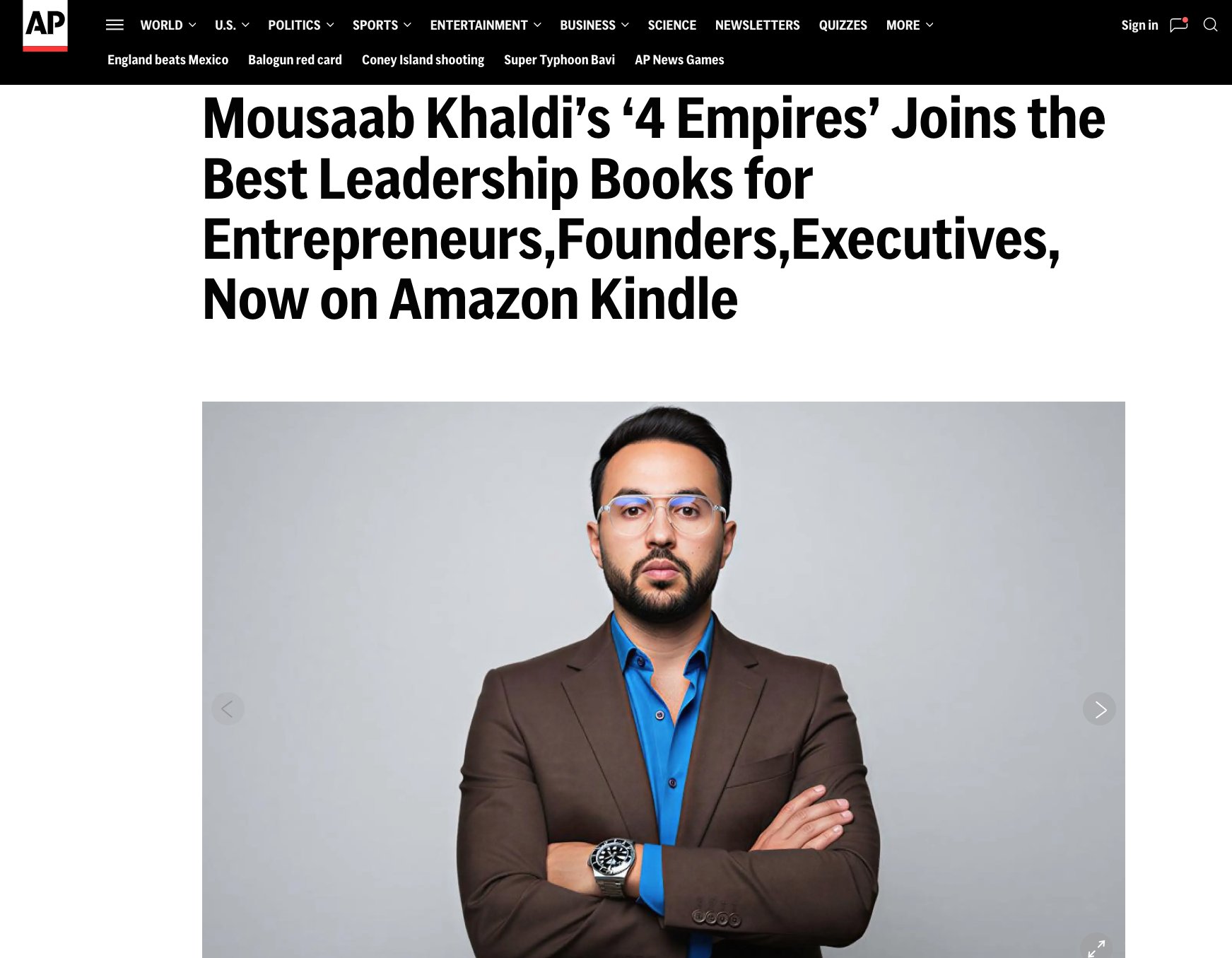 Associated Press feature on Mousaab Khaldi